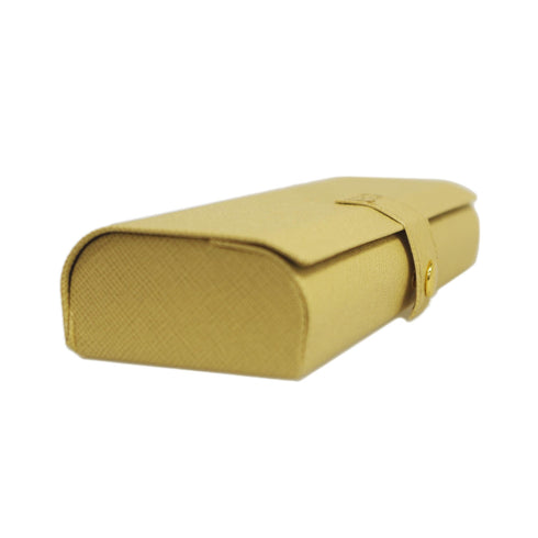 磁石不使用の箱型ボタンタイプの軽いメガネケース SH462